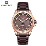 NAVIFORCE Military Fashion Gold Watch Men Luxury Quartz Wristwatch Sport Casual Clock Wateproof Watches Relogio Masculino 2019