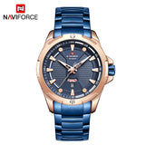 NAVIFORCE Military Fashion Gold Watch Men Luxury Quartz Wristwatch Sport Casual Clock Wateproof Watches Relogio Masculino 2019