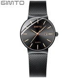 GIMTO Brand Rose Gold Quartz Women Watches Luxury Steel Clock Bracelet Ladies Calendar Wrist Watches Female Sport Relogio Reloj