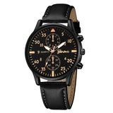 Hot Fast Shipping Fashion Men's Leather Military Alloy Analog Quartz Wrist Watch Business Watches Wristwatch Clock Gift #20